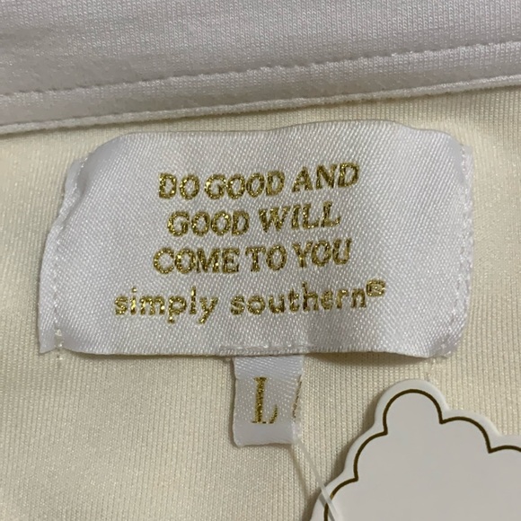 Simply Southern Pink and White Striped Long Sleeve Shirt - Picture 4 of 7